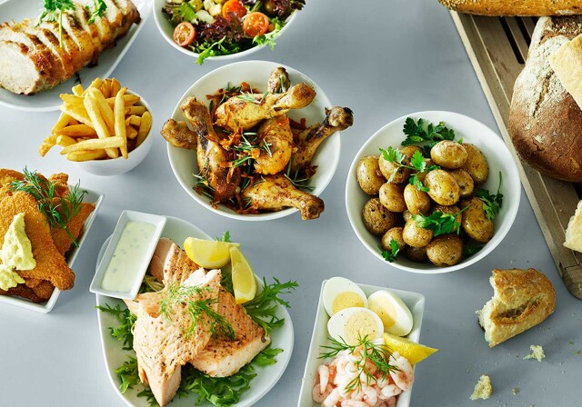 Buffet på færgen